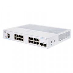 Cisco Business 350 Series 350-16T-2G - Switch - L3 - Managed - 16 x 10/100/1000 + 2 x Gigabit SFP - rack-mountable